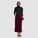 Dalia Skirt - Burgundy