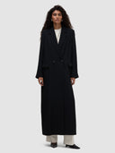 Noura Long Blazer Abaya - Black