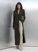 Rawan Long Blazer Abaya - Ash Brown