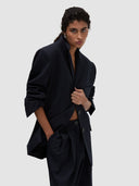 Zainab Blazer - Black/White Pinstripe