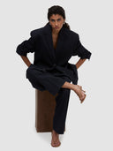 Zainab Blazer - Black/White Pinstripe