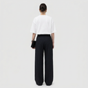 Zainab Trousers - Black/White Pinstripe