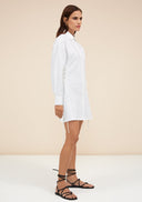 Leila Shirt Dress - White