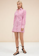 Leila Shirt Dress - Pink