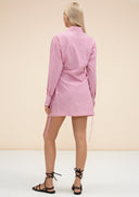 Leila Shirt Dress - Pink