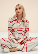 Petra Printed Pants - Red