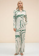 Petra Printed Pants - Green