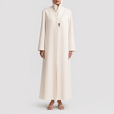 Ella Long Jacket Abaya - Off-White