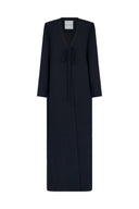 Almaha Long Jacket Abaya - Black