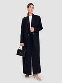 Noura Long Blazer Abaya - Black