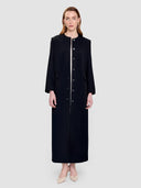 Ohood Long Jacket Abaya - Black