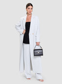 Noura Long Blazer Abaya - Cloud Blue
