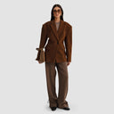 Safia Short Coat - Light Brown