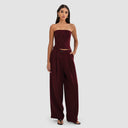 Dalia Top - Burgundy