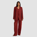 Shamsa Blazer - Burnt Red