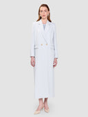 Noura Long Blazer Abaya - Cloud Blue