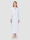 Noura Long Blazer Abaya - Cloud Blue