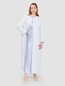 Ohood Long Jacket Abaya - Cloud Blue