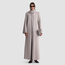 Reem Long Blazer Abaya - Beige