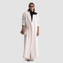 Nouf Long Blazer Abaya - Off-White