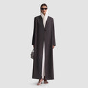 Ella Long Jacket Abaya - Mocha