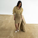 Alison Short Skirt - Olive Green