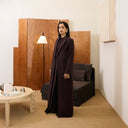 Dana Long Blazer Abaya - Plum