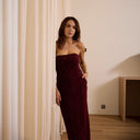 Dalia Skirt - Burgundy