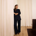 Manny Oversized Blazer - Dark Blue