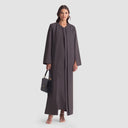 Reem Long Blazer Abaya - Mocha