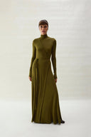 Jade Dress - Olive Green