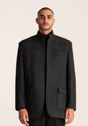 Leon Jacket Coat - Charcoal
