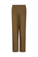 Nazli satin Pants - Olive