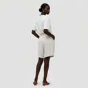 Maya Shorts - White/Black Pinstripe