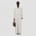 Noura Long Blazer Abaya - Off White