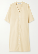 Amna Button Down Dress - Yellow Sorbet