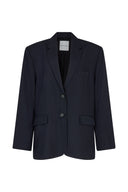 Zainab Blazer - Black/White Pinstripe
