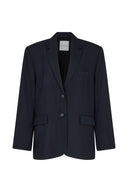 Zainab Blazer - Black/White Pinstripe