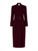 Zendaya Coat - Burgundy