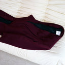 Nouf Long Blazer Abaya - Burgundy