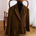 Safia Short Coat - Light Brown