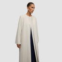 Reem Long Blazer Abaya - Off-White