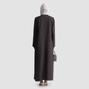 Ella Long Jacket Abaya - Mocha