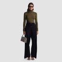 Wei Turtleneck Top - Olive Green