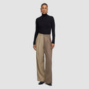 Zelda Trousers - Two-Tone Beige & Taupe
