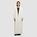 Ella Long Jacket Abaya - Off-White