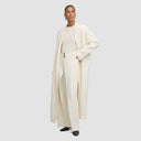 Nouf Long Blazer Abaya - Off-White