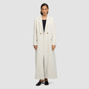 Iconic Long Blazer Abaya - Off White