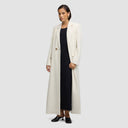 Iconic Long Blazer Abaya - Off White