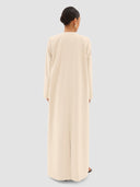 Almaha Long Jacket Abaya - Off-White
